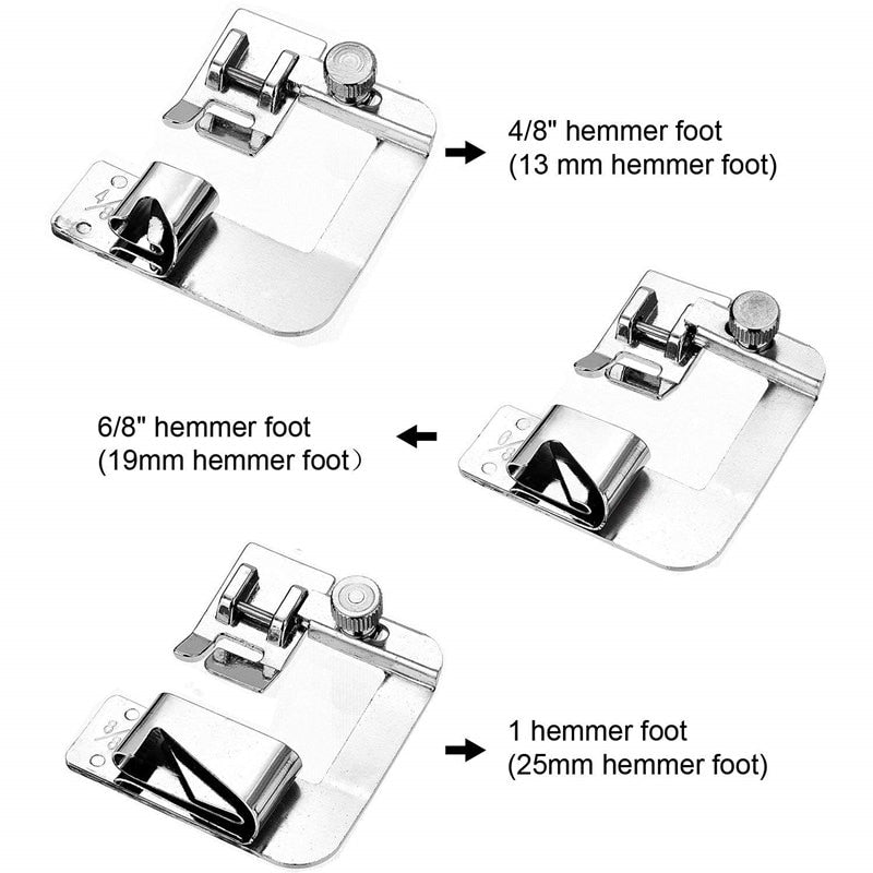 Rolled Hem Presser Foot Set