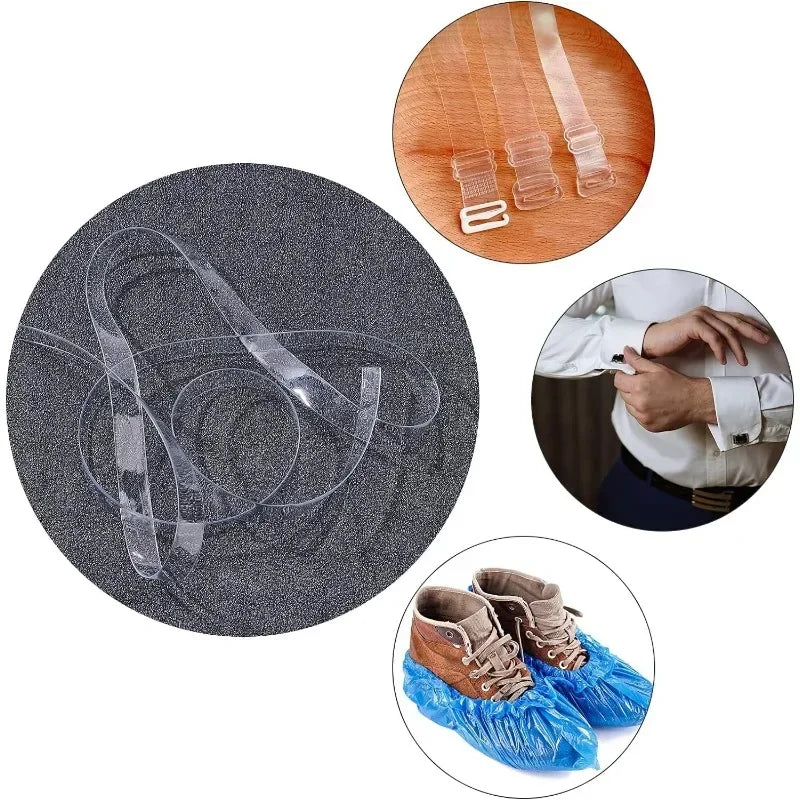 Clear Elastic Strap, 2 Rolls