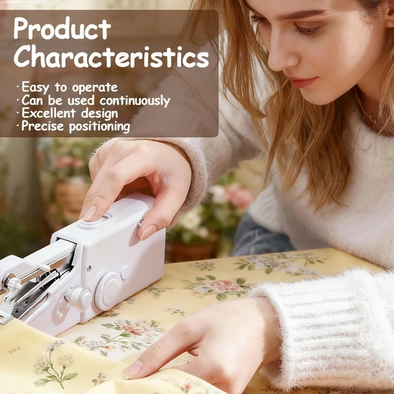 Portable Handheld Sewing Kit – Battery Powered