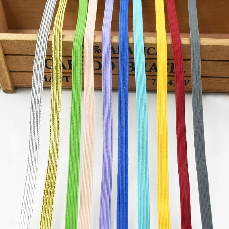 Nude 6mm Flat Elastic Rope