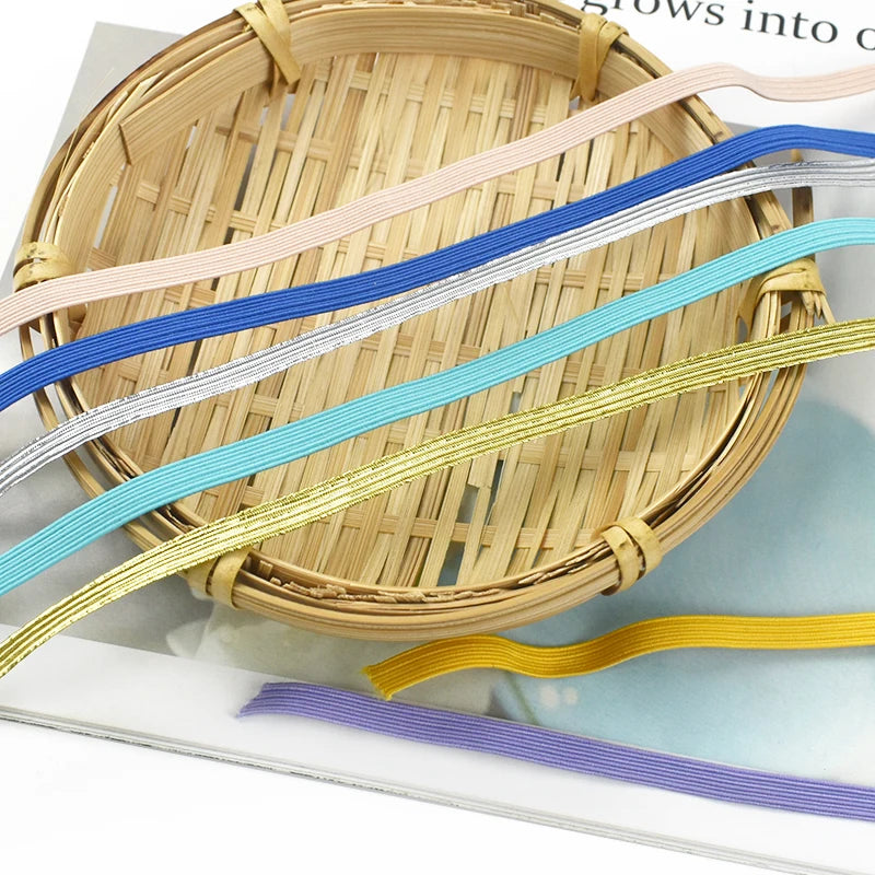 Nude 6mm Flat Elastic Rope