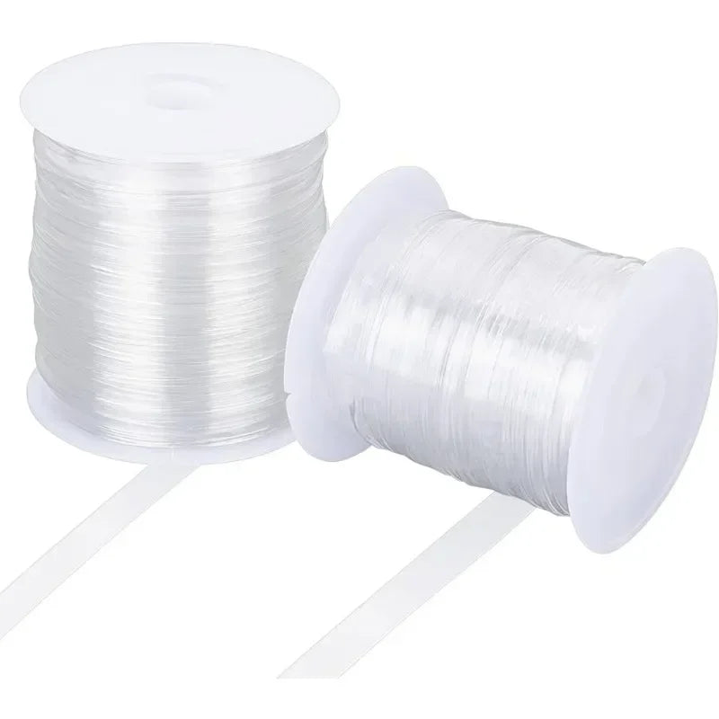 Clear Elastic Strap, 2 Rolls