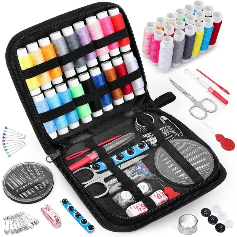 Portable Travel Sewing Kit with Storage Box