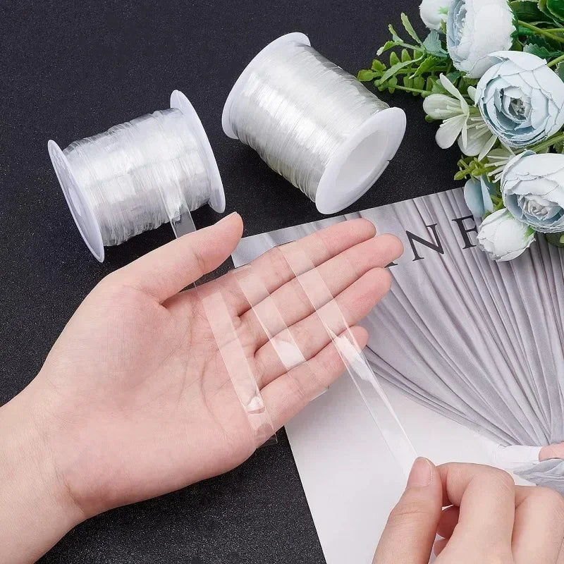 Clear Elastic Strap, 2 Rolls