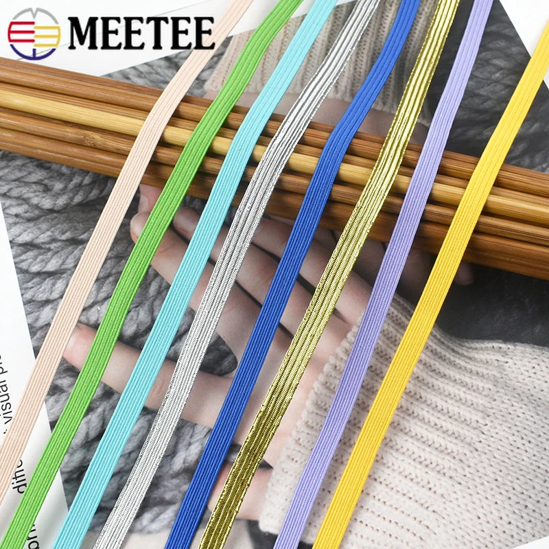 Nude 6mm Flat Elastic Rope