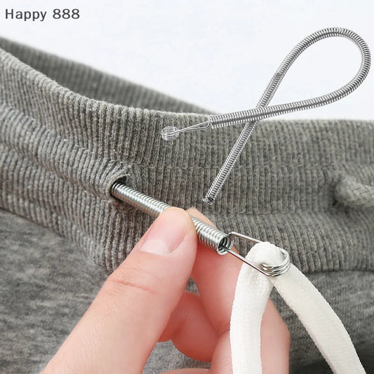 Flexible Spring Drawstring Threader Clip For Pants And Hoodies, 2/4pcs x Bendable rope threading tool